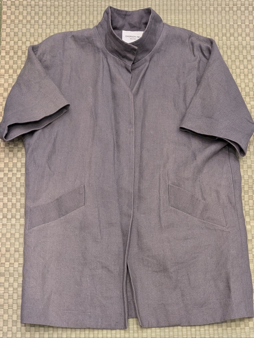 SOLD OUT Emerson Fry 100% Linen Layering Jacket Women's Size Small Made in USA